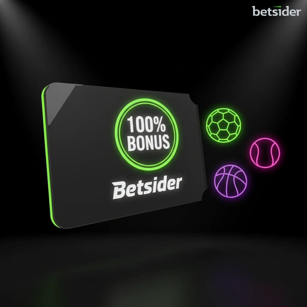 Ilustração do bónus de boas-vindas para apostas desportivas da Betsider.